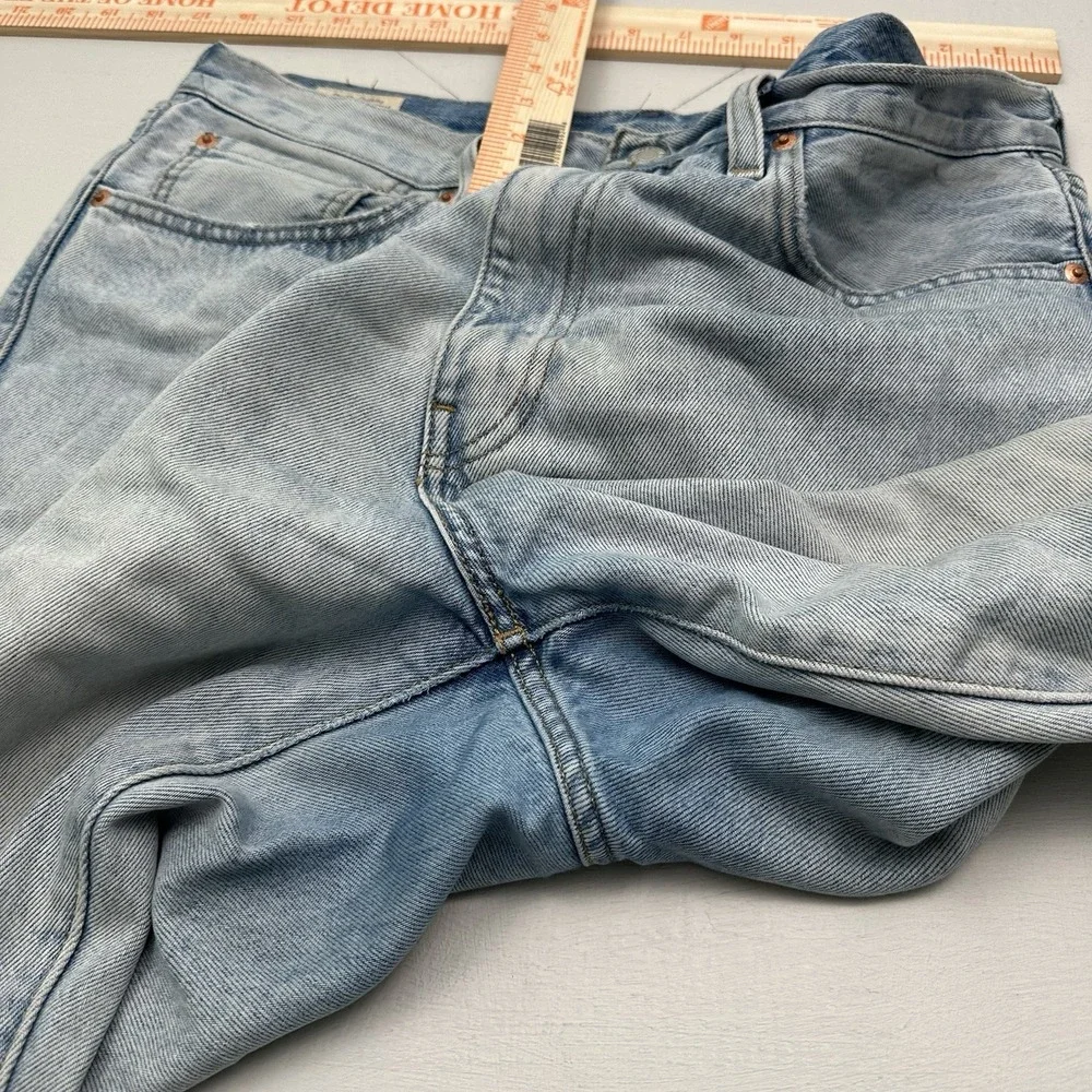Levi's 568 Big E Premium Loose Straight Jeans Men 34x30 Cotton Light Blue Denim